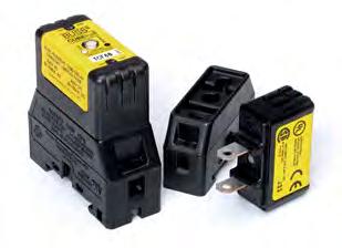Its small size and branch circuit rating allow it to be used for motor branch circuit and short-circuit protection required by NEC 430.52 (see data sheet no.