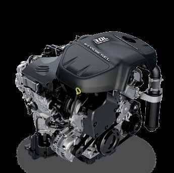 0L EcoDiesel V6 engine delivers 240 horsepower and