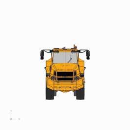 5R25 Width over Bin Width over Mirrors - Operating Position Ground Clearance - Artic Ground Clearance - Front Axle Ground Clearance - Bin Fully Tipped Ground Clearance - Under Run Bar Bin Lip Height