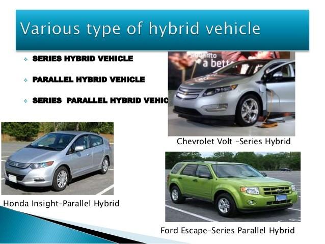 1. Series hybrid: In a series hybrid system, the combustion engine drives an electric generator instead of directly driving the wheels.