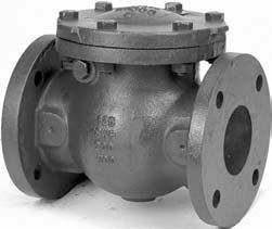 Iron Check Valves Illustrated Index Iron Body Swing Check Valve Bronze Mounted or All