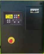 MCP - Manual control panel Mounted on the generator and complete with analogue instrumentation, control, module for engine protection, secured with lockable door.