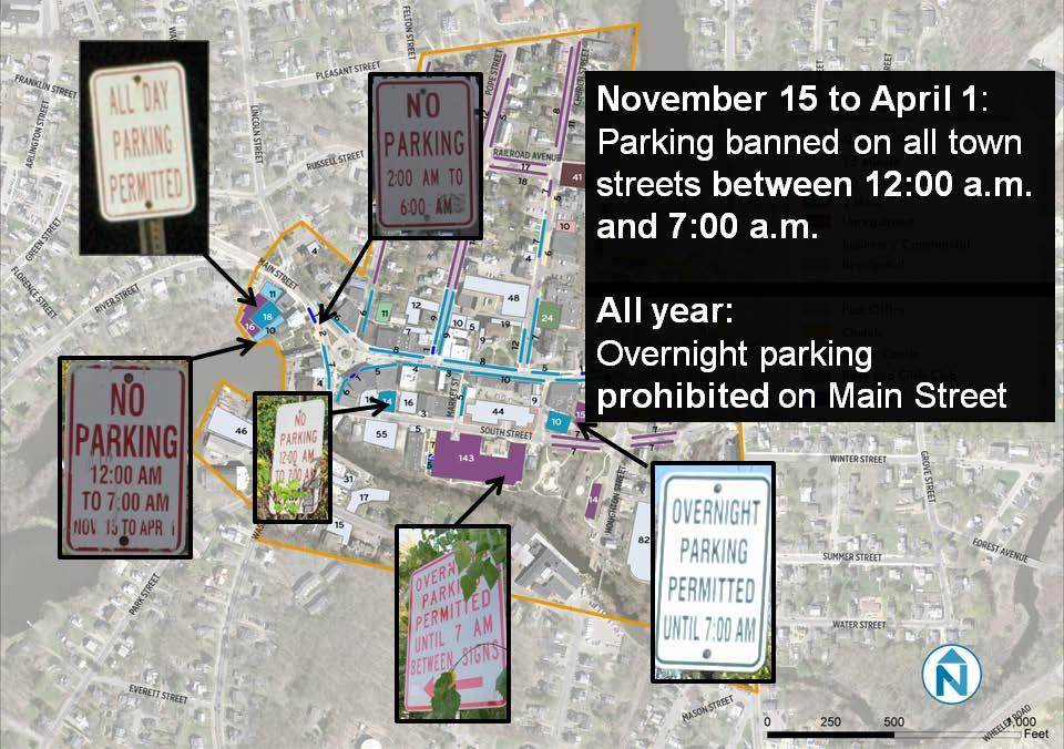 Figure 122 Inconsistency of Signage on Overnight Parking Regulations Online and Printed Information Another critical component of providing information is to publish parking information before the