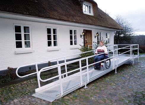 m o D U L A R R A m P S Y S T E m 10 The ramp system is used for permanent installations of stable and secure outdoor ramps. Examples of ramp kits are shown below.