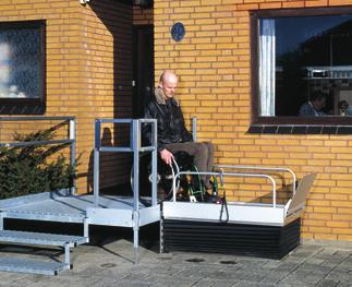 L I F T I n G P L AT F o R m S 12 The lifting platforms are designed for lifting wheelchair users or the walking-impaired over height differences of up to 2 meters.