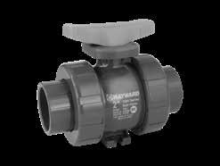 TBH SERIES TRUE UNION BALL VALVES TBH Series true union ball valves are offered in PVC and CPVC. System2 TM Sealing Technology provides longer cycle life. O-rings are or and seats are PTFE.