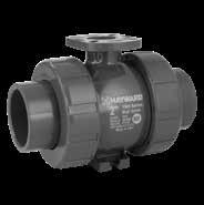 TBH SERIES TRUE UNION BALL VALVES **ACTUATION READY** TBH Series true union ball valves are offered in PVC and CPVC. System2 TM Sealing Technology provides longer cycle life.