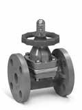 DAB SERIES DIAPHRAGM VALVES FLANGED (cont.) All DAB Series Diaphragm Valves are assembled with silicone free lubricant and a highly visible, beacon type position indicator.