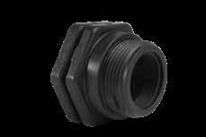 BFAS SERIES BULKHEAD FITTINGS - SHORT PATTERN Bulkhead Fittings are used to make quick and easy piping connections to tanks. PVC / 1/2" - 4" NSF/ANSI61 listed.