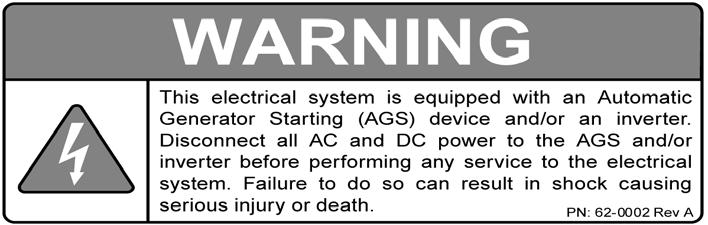 Installation 2.7 Inverter Notification Requirements When an inverter is installed in a building, facility or structure, standard safety practices require a label or plaque be present.
