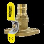 37 FITS STANDARD AND HIGH VLOCITY PUMPS ISOLATORS HAV 1 PORT PRO-CONNCT PRSS FULL PORT FORGD BRASS BALL VALV w/ Cap & Strap, Reversible Handle, &