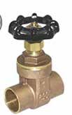 TM GATE, CHECK, LOW PRESSURE VALVES & Y-STRAINERS BRASS GATE VALVES Brass Gate Valve (cont.) Traditional & no lead brass, 200 CWP ANSI/NSF 61-G (T/S-401NL) S-401 Part No. Size Configuration Model No.