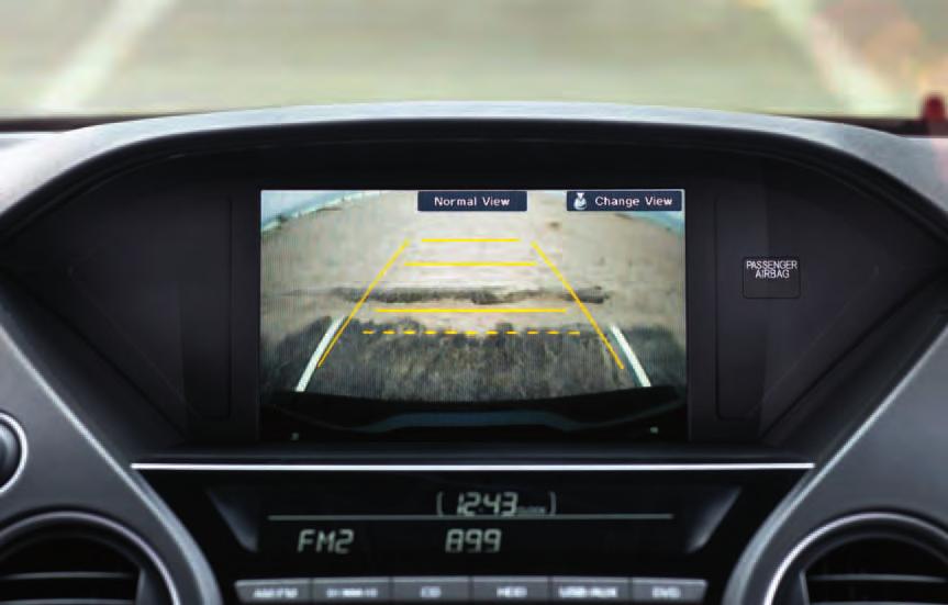 PLUGGED IN Rear entertainment models include RCA inputs to display a video source like a game console on the 9-inch screen.