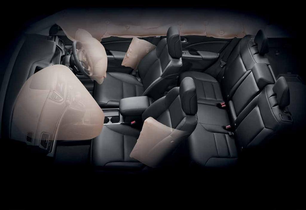 6 Airbags ** Advanced safety which includes dual SRS airbags with side curtain airbags and side airbags.