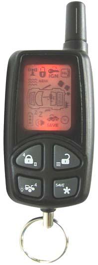 MEGA 2700 2-WAY LCD PAGER ALARM WITH REMOTE ENGINE STARTER