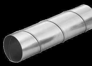 Spiral duct is available in Galvanized, Satin Coat, Aluminum, 304/316 Stainless Steel, in diameters ranging from 3