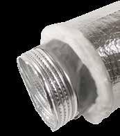 TRIPLE LOCK ACOUSTIC FLEX DUCT FLEXMASTER A perforated inner-core reduces noise generated by mechanical equipment or system vibration. T/L-A-T/L Insulated Pressure Rated 6 w.g. positive thru 16 Dia.