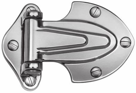 KASON SURFACE MOUNT HINGES 139 NARROW FLANGE HINGE Classic styling for small service doors Rugged design withstands hard use Reversible for right or left hand by removing pin 139 High pressure,