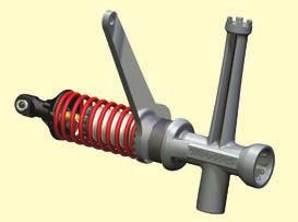 If suspension sag is severe and requires a large increase of the spring pre-load to compensate, then a firmer spring should be used.