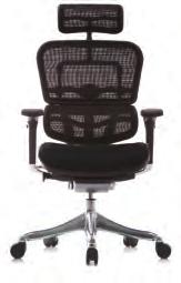 LEATHEr SEAT MESH HEADrEST, & BACK, FABrIC SEAT For complementary visitor