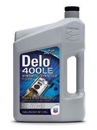 economy benefits Allison TES-439 approved Extended drain capable Delo 400 LE Synthetic SAE 5W-30/CJ-4 With ISOSYN Technology Full