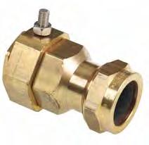 Cable Glands Integral Earth Glands CW Brass Gland with Integral Earth Brass indoor and outdoor cable gland with earth bonding connection Suitable for circular galvanised steel single wire armoured,