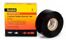 Tapes, Aerosols and Accessories Self Amalgamating & Splicing Tapes Scotch 23 Tape Primary electrical insulation for cable jointing and terminating up to 69kV Suitable for jacketing on HV splices and