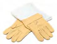 0586 2 8, 9, 10, 11 0587 3 8, 9, 10, 11 0588 4 8, 9, 10, 11 Leather Outer Gloves Fully insulated gloves each test stamped for working voltages ranging from 500V to