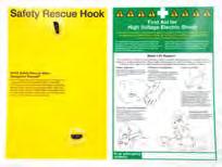 Boots Safety Hook Safety rescue hook used for retrieval of victims of electric shock Rated for systems up to 60kV Safeguards the life of the first aider Should be placed in a prominent and easily
