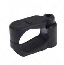 Plastic Cable Cleats Cable Cleats Single Bolt Hook Cleat - Heavy Duty Manufactured from glass filled nylon and LSOH materials Can take a large range of cables Can be installed in a temporary open