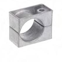 Aluminium Cable Cleats Cable Cleats Single Bolt Cleat High grade aluminium LM6 Can be used on all types of cable routes Two piece, single fixing design Product can be double stacked Available on