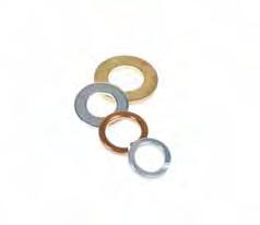 Accessories Cable Cleats Spring & Flat Washers General purpose fixing washers Other sizes available Stainless steel washers also available Part Number Phosphor Bronze Spring Bright Zinc Plated Flat