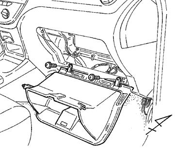 9. Remove the two screws securing the lower steering column cover behind the steering wheel. (Fig. A-8) i. Insert the key into the ignition switch and turn it to ON to unlock the steering wheel.