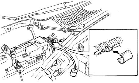 (Fig. B-2) Fig. B-1 Vehicle Harness' 2P Connector (Black) Cap 3. Using one (1) large strip of foam tape, secure the connectors to the vehicle's harness. (Fig.