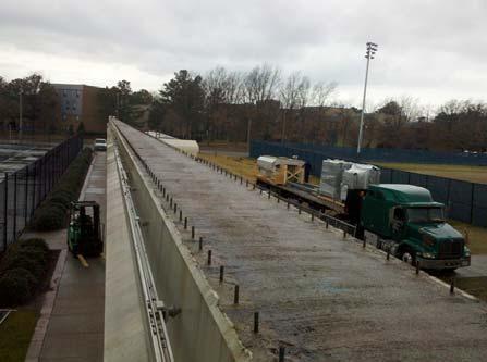 The Devens and ODU installations have, together, allowed testing for over one thousand hours of operation and travel of over six thousand kilometers. Figure 5. Guideway before installation Figure 6.