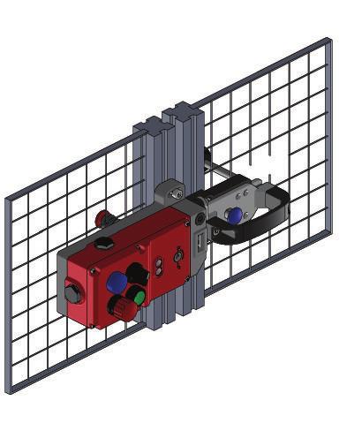 SECTION 6 Universal Gate Box with Safety Interlocking TYPE: UGB4-KLT APPLICATION EXAMPLE: 4 STATION (UGB4) with Front Sliding Handle, Rear Escape Button and Rear Escape Sliding Handle.