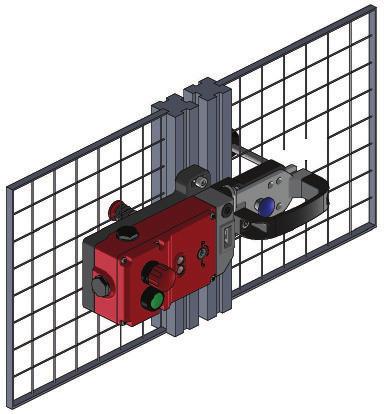 SECTION 6 Universal Gate Box with Safety Interlocking TYPE: UGB2-KLT APPLICATION EXAMPLE: 2 STATION (UGB2) with Front Sliding Handle, Rear Escape Button and Rear Escape Sliding Handle.