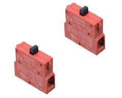 Non-lighted Operation Unit Screw Terminal Block Switch Blocks * Lock Plate Mounting Latches