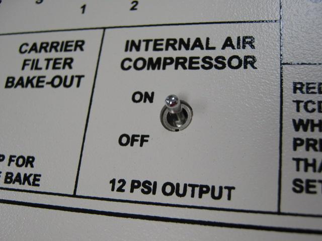Install the air compressor on/off switch in the
