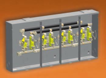Multiple Metering, Horizontal Gang - Non Bypass 100 Amp & 200 Amp Continuous per Position - 600 VAC Application 2-6 meter position Designed for watt hour meters that meet ANSI C12.