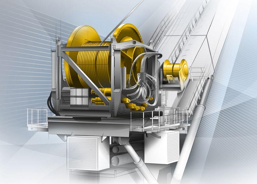 Examples of use Harbour, ship and offshore equipment Gearboxes and rope winches made by Liebherr can be found in a variety of harbour,