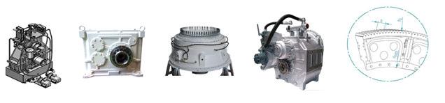 All our cusm built gearboxes can be supplied with identical principal centre distance, centre height and mounting position of the existing gearbox of any make - for easy replacement, whilst