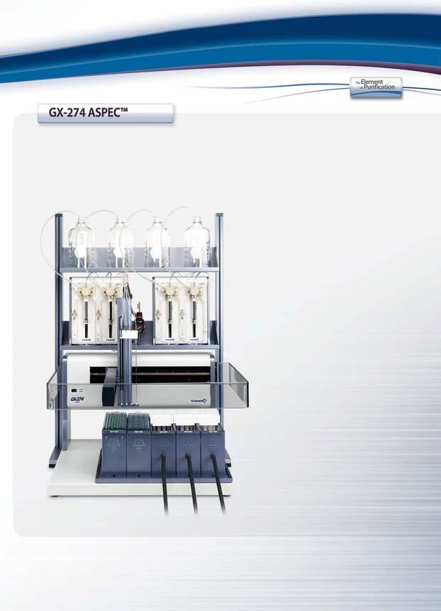 The GX-271 ASPEC is truly the solid solution for low to mid-throughput sample clean-up and extraction.