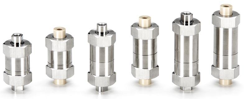 5 ml and pressure to 15,000 PSI Available for In-line, and formats in (SS) or PEEK Ideal for microbore HPLC, UHPLC and LC/MS Compact design is easily integrated into any