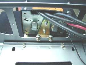 39. Place roller fairlead over lower holes and again secure using 3/8 hardware (1 ¾ x 3/8 bolts) flat