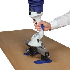 Round vacuum gripper with skirt For optimal