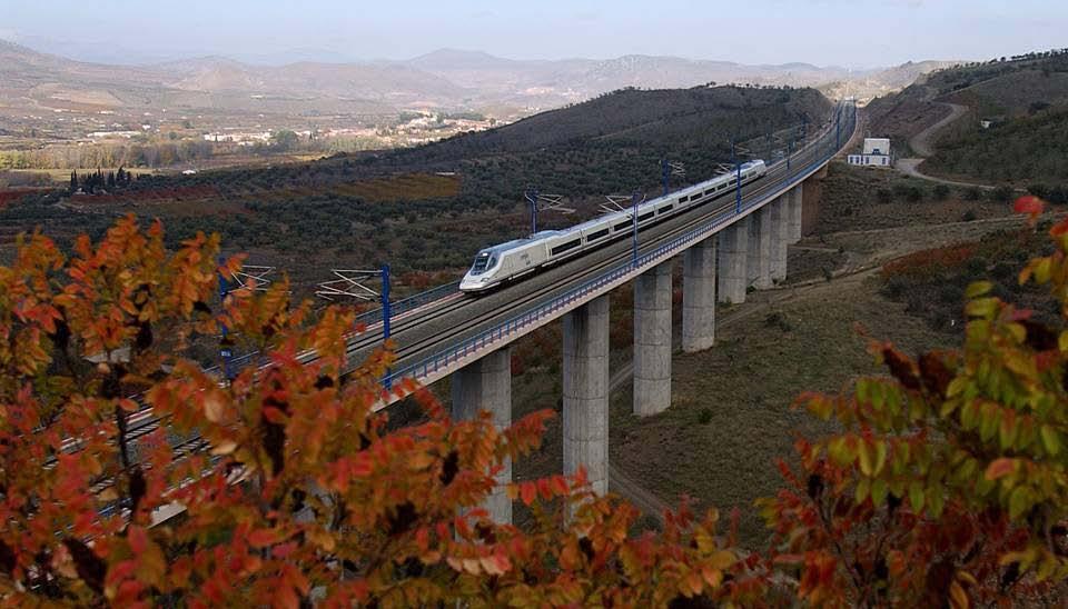 ..to this! AVE Class 102 train built by Talgo and Bombardier for RENFE (Spanish national rail operator) in 2005.