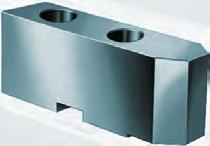 Soft top jaws, 3-jaw set, can be ardened tongue and groove 120 bevelled, material: 16 MnCr 5 Item no.