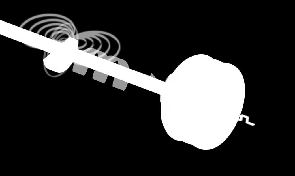 The magnet, connected to the object in motion in the application, generates a magnetic field at its location on the waveguide.