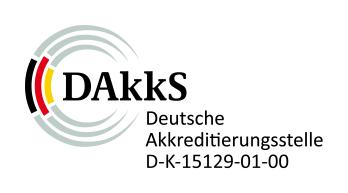 since 1992. This is not only for individual products, but for sensors from other manufacturers as well. Figure 1: The DAkkS logo and the accreditation of JUMO GmbH & Co.